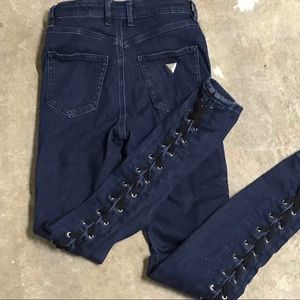 Guess 1981 Skinny High  Dark Jeans Size 25